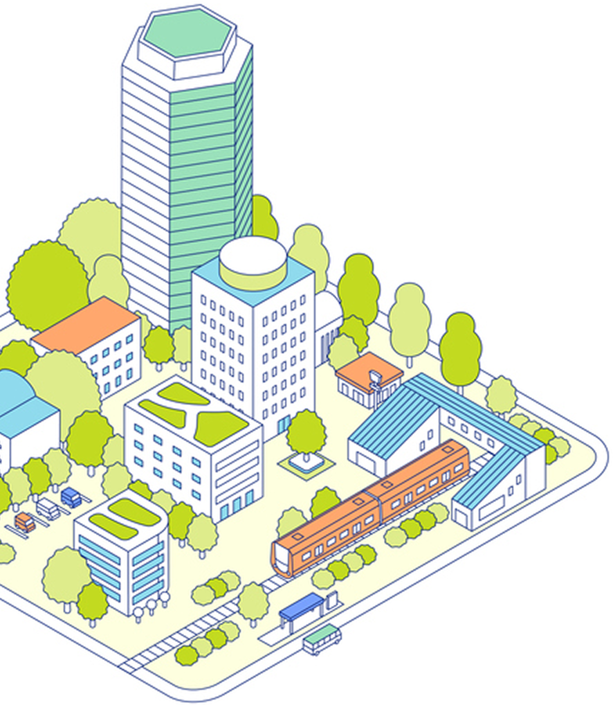 街並みのイラスト